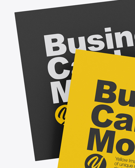 Matte Business Cards Mockup PSD #2