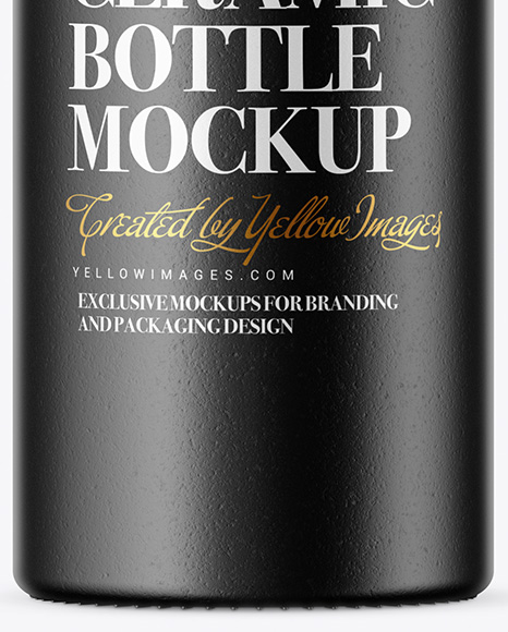 Ceramic Bottle Mockup PSD #6