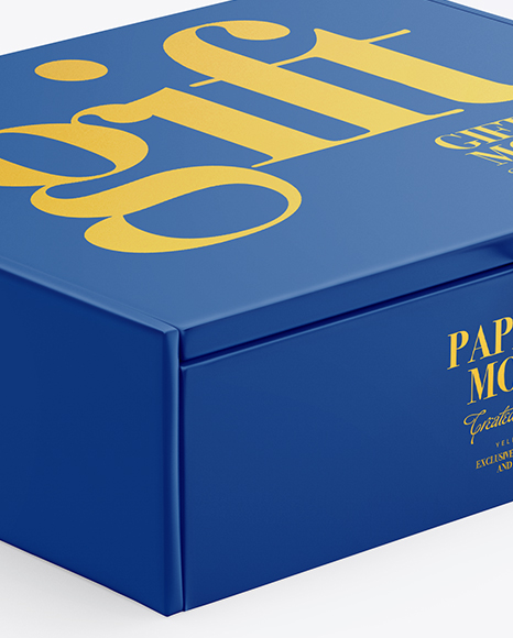 Matte Paper Box Mockup PSD #2
