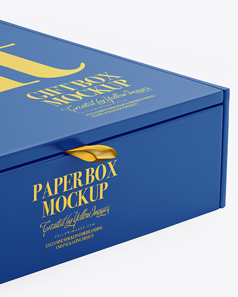 Matte Paper Box Mockup PSD #1