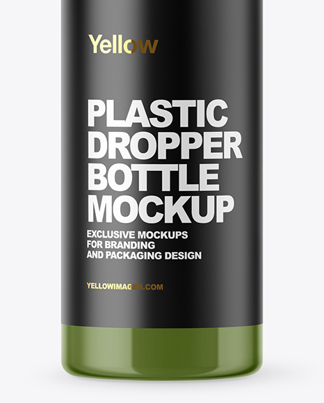 Glossy Dropper Bottle Mockup PSD #1