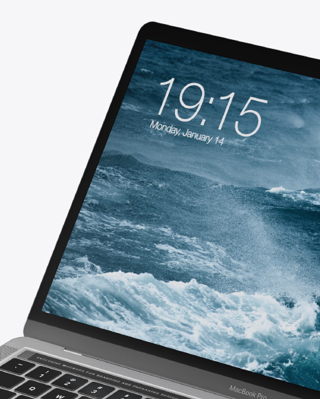 Macbook Pro Mockup PSD #6