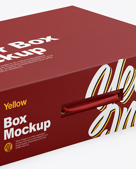 Matte Paper Box Mockup PSD #1