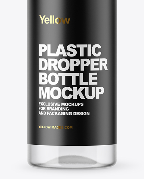 Clear Glass Dropper Bottle Mockup PSD #1