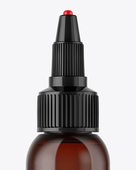 Amber Glass Dropper Bottle Mockup PSD #2