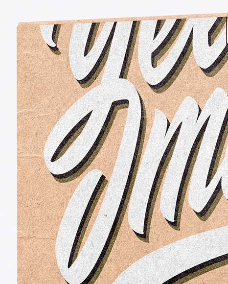 Kraft Box Mockup PSD #2