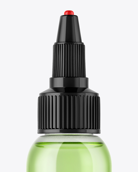 Clear Glass Dropper Bottle Mockup PSD #2