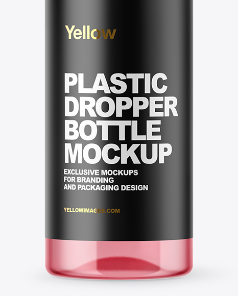 Clear Glass Dropper Bottle Mockup PSD #1