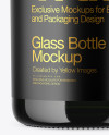 Green Glass Bottle Mockup