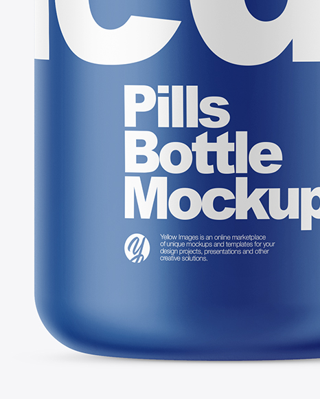Matte Pills Bottle Mockup PSD #1