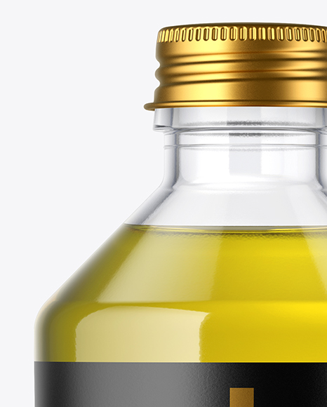 Clear Glass Bottle Mockup PSD #2