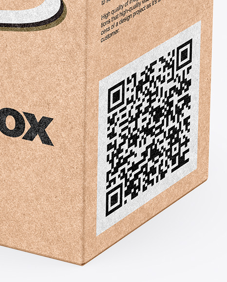 Kraft Box Mockup PSD #1