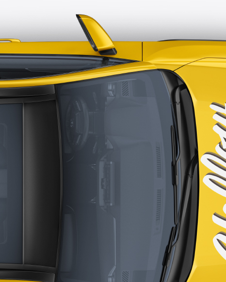 Download Free Compact Crossover Suv Mockup Top View In Vehicle Mockups On PSD Mockups
