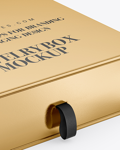 Metallic Box Mockup PSD #1