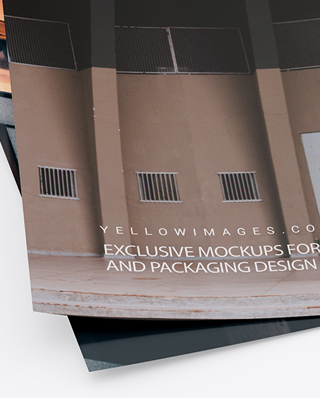 A4 Papers Mockup PSD #2