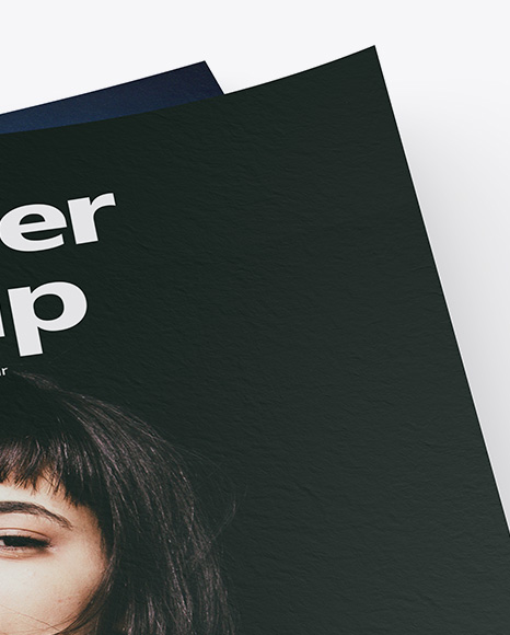 Textured A4 Papers Mockup PSD #1