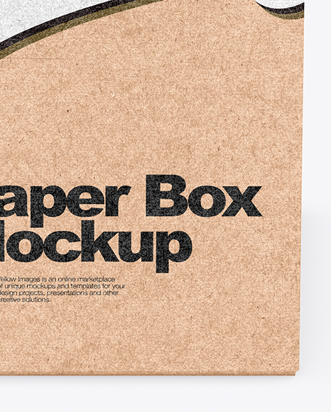 Kraft Box Mockup PSD #1