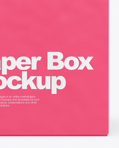 Paper Box Mockup PSD #1