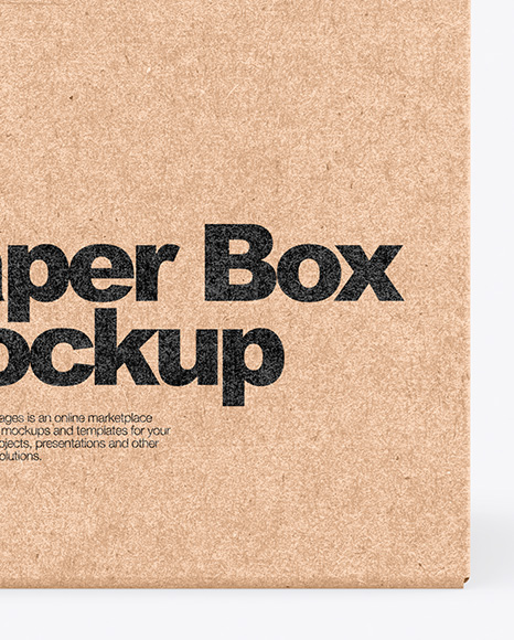Kraft Box Mockup PSD #1