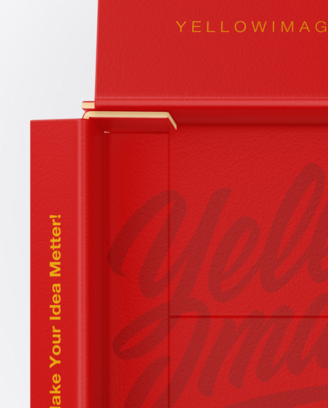 Opened Paper Box Mockup PSD #2