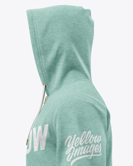 Download Men S Full Zip Hoodie Mockup In Apparel Mockups On Yellow Images Object Mockups PSD Mockup Templates