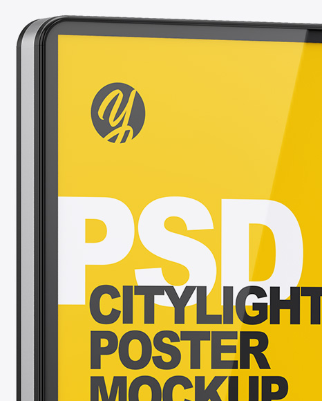 Download Citylight Poster Mockup In Outdoor Advertising Mockups On Yellow Images Object Mockups Yellowimages Mockups