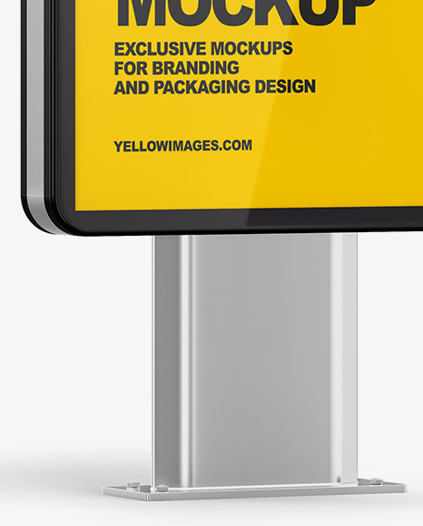 Download Citylight Poster Mockup In Outdoor Advertising Mockups On Yellow Images Object Mockups PSD Mockup Templates