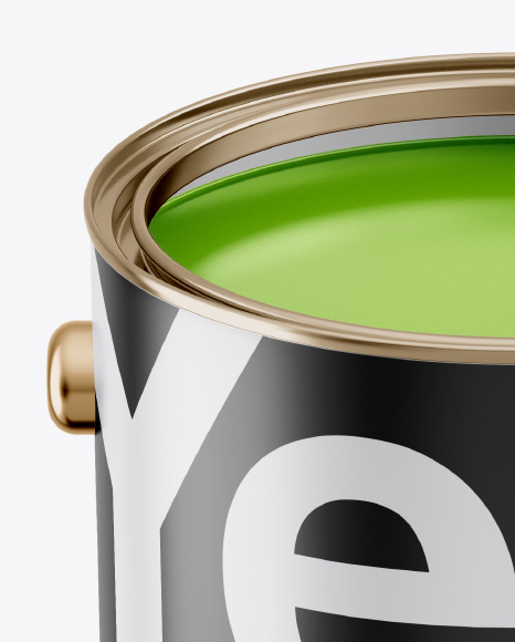 Paint Bucket Mockup In Bucket Pail Mockups On Yellow Images Object Mockups