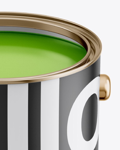 Paint Bucket Mockup In Bucket Pail Mockups On Yellow Images Object Mockups