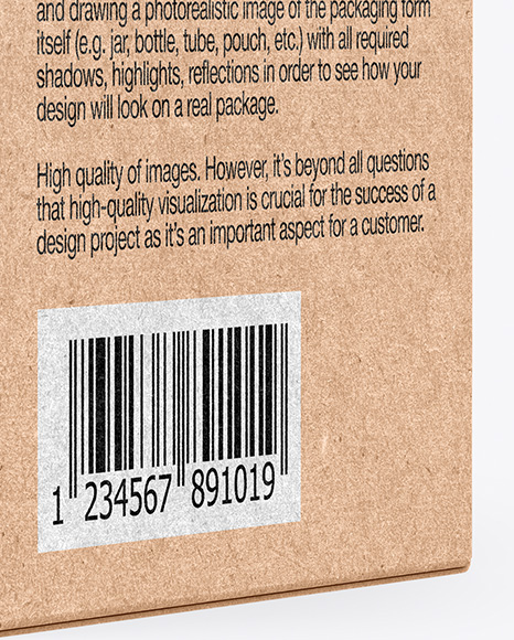 Kraft Box Mockup PSD #1