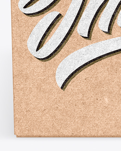Kraft Box Mockup PSD #1