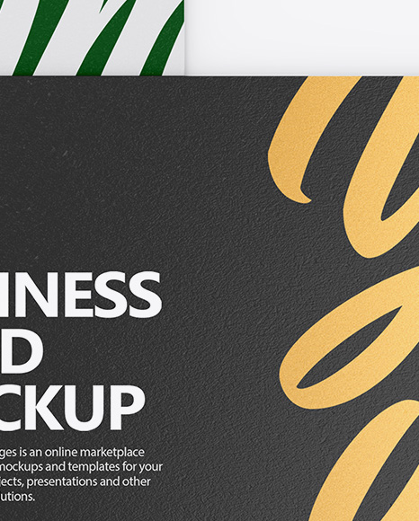 Two Textured Business Cards Mockup PSD #6