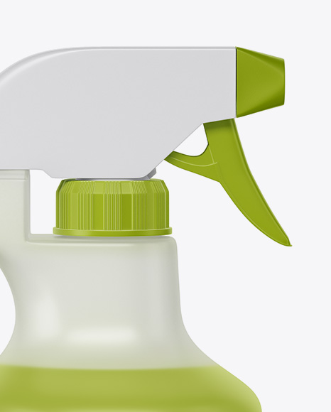 Frosted Plastic Sprayer Bottle Mockup PSD #6