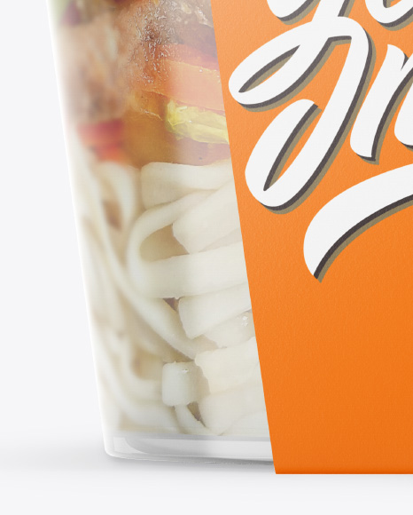 Plastic Container Mockup PSD #1