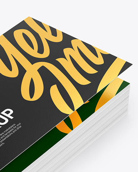 Stack of Business Cards Mockup PSD #1