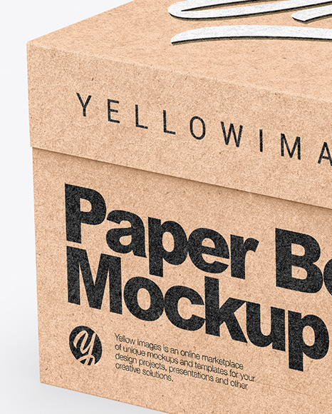 Kraft Box Mockup PSD #2