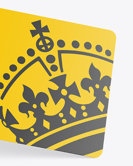 Plastic Card Mockup PSD #6