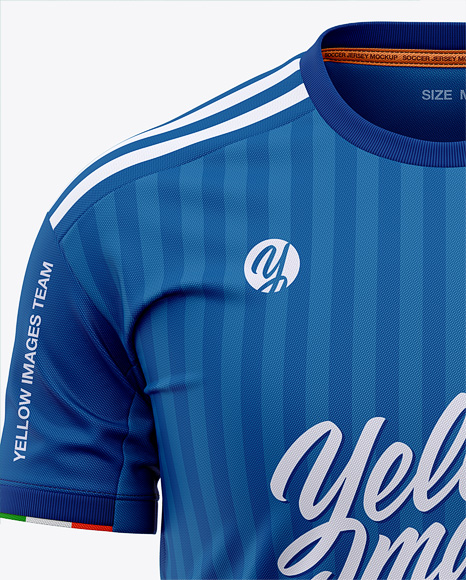 Download Men's Crew Neck Soccer Jersey Mockup - Front View ...