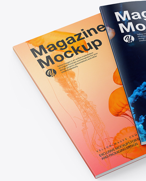 Download Free Psd A4 Magazine Mockup Yellowimages