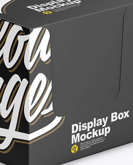 Download Closed Display Box Mockup in Box Mockups on Yellow Images ...