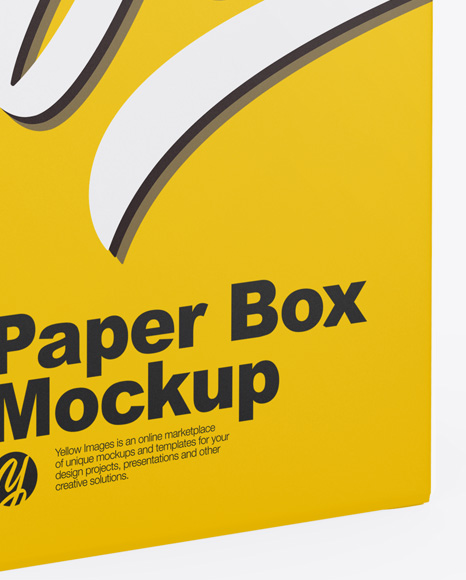 Glossy Box Mockup PSD #1