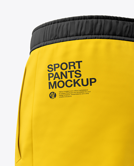 Men S Sport Pants Mockup In Apparel Mockups On Yellow Images Object Mockups