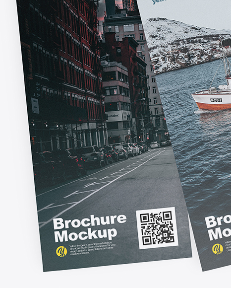 Three Brochures Mockup PSD #2
