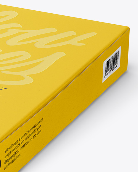 Download Cardboard Pizza Box Mockup Halfside View In Box Mockups On Yellow Images Object Mockups PSD Mockup Templates