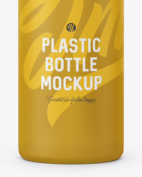 Download 250ml Frosted Plastic Bottle Mockup in Bottle Mockups on Yellow Images Object Mockups