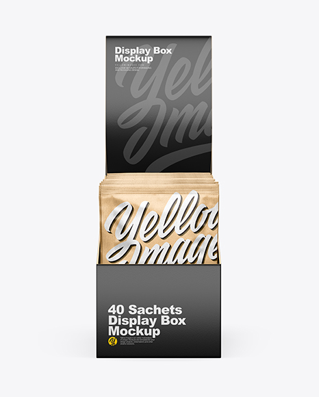 Display Box w  Sachets Mockup PSD #3