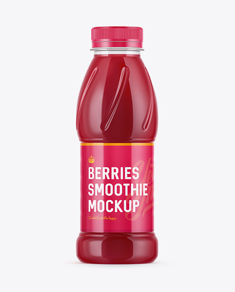 Download Plastic Bottle W Berries Smoothie Mockup In Bottle Mockups On Yellow Images Object Mockups PSD Mockup Templates