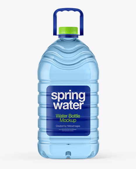 Download 5l Water Bottle Mockup In Bottle Mockups On Yellow Images Object Mockups PSD Mockup Templates