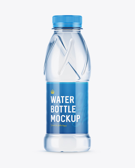 Download Blue Plastic Pet Bottle W Water Mockup In Bottle Mockups On Yellow Images Object Mockups PSD Mockup Templates