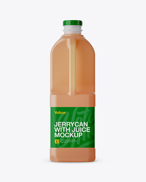 2L Frosted Plastic Juice Jug Mockup   Front and Back Views PSD #4